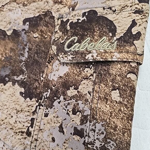 Cabelas Mens Prairie Camo Cargo Performance Pants Sz 2XL Lightweight Hunting - Picture 2 of 12